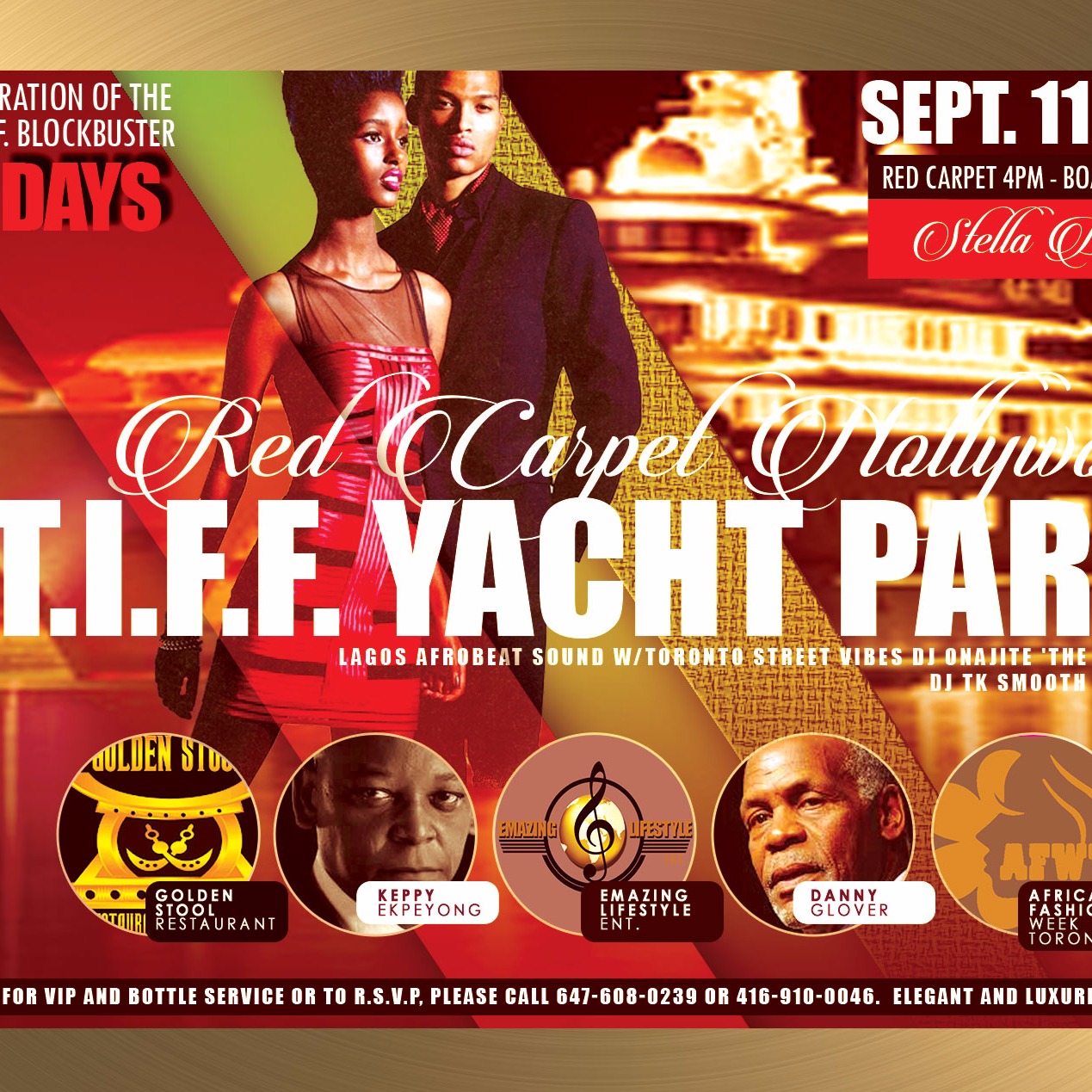 RED CARPET HOLLYWOOD T.I.F.F YACHT PARTY