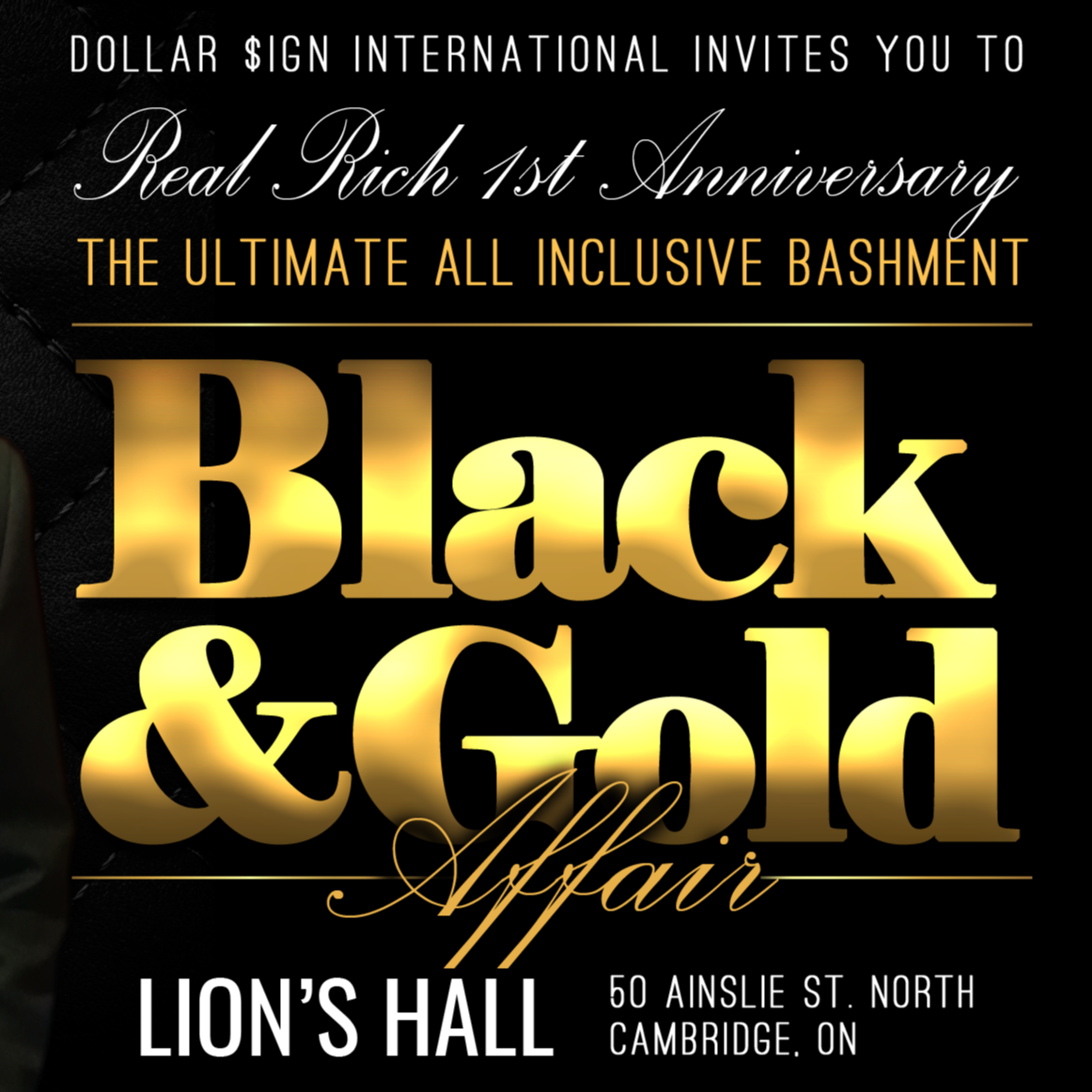 BLACK AND GOLD AFFAIR