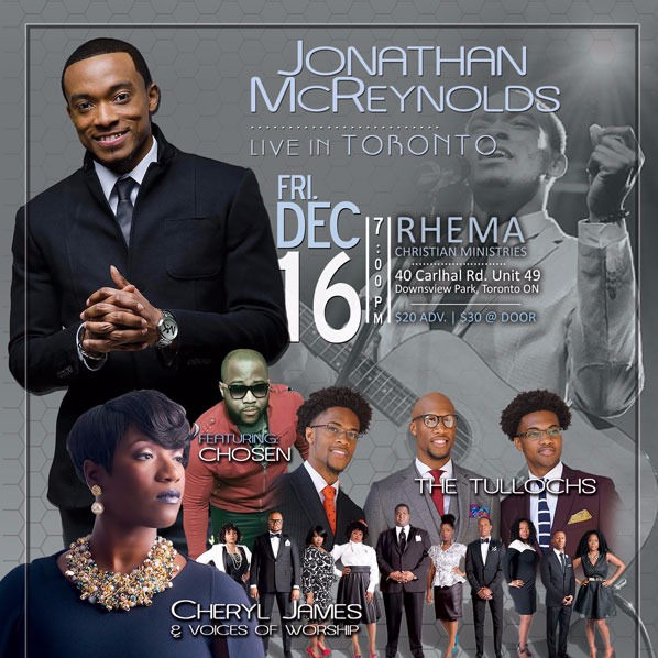 JONATHAN MCREYNOLDS LIVE IN TORONTO