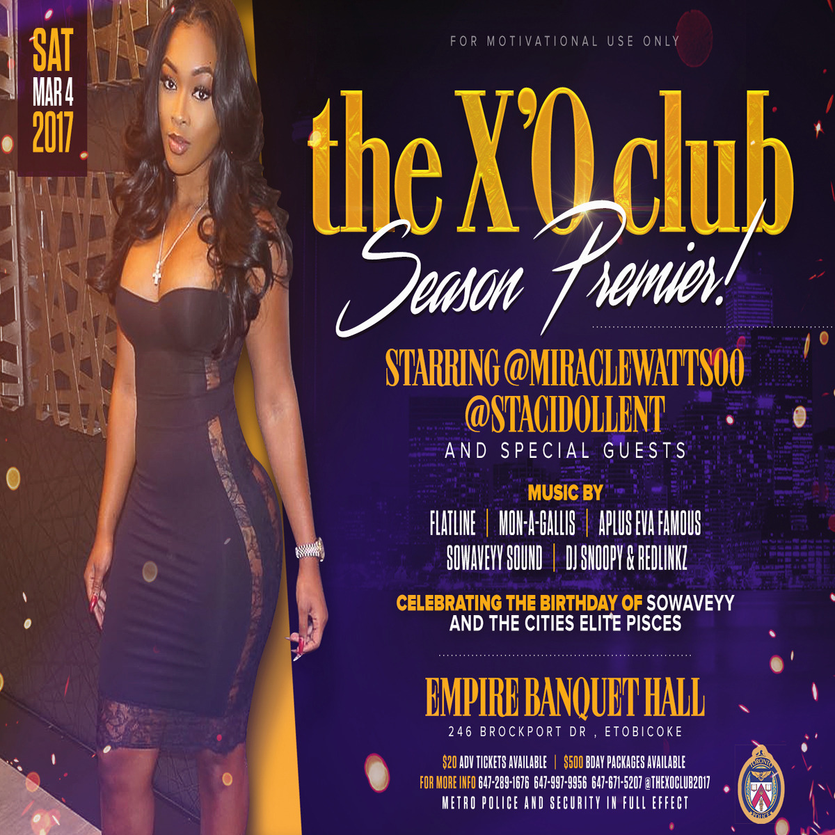 THE X'O CLUB SEASON PREMIER!