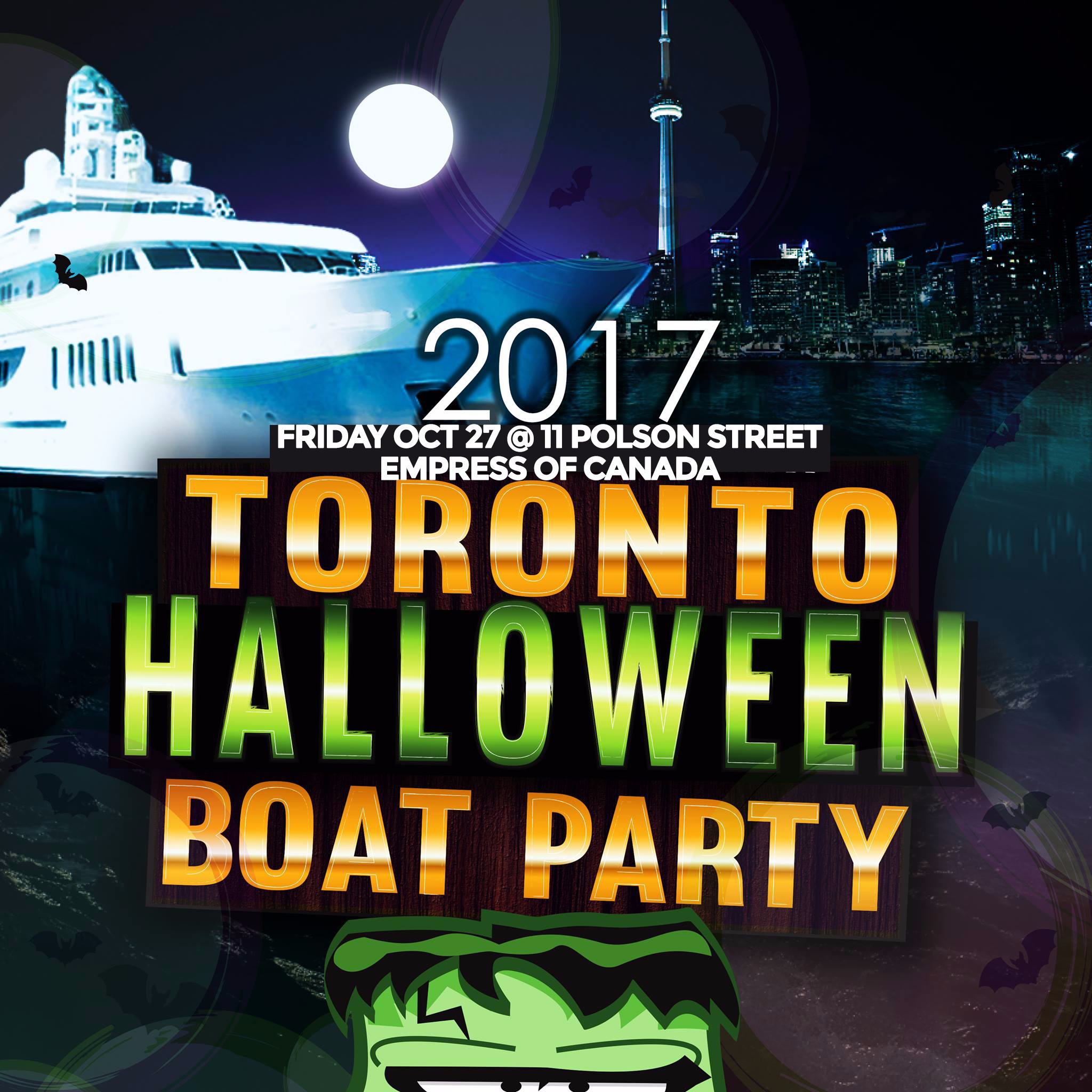 TORONTO HALLOWEEN BOAT PARTY 2017 | FRIDAY OCT. 27TH