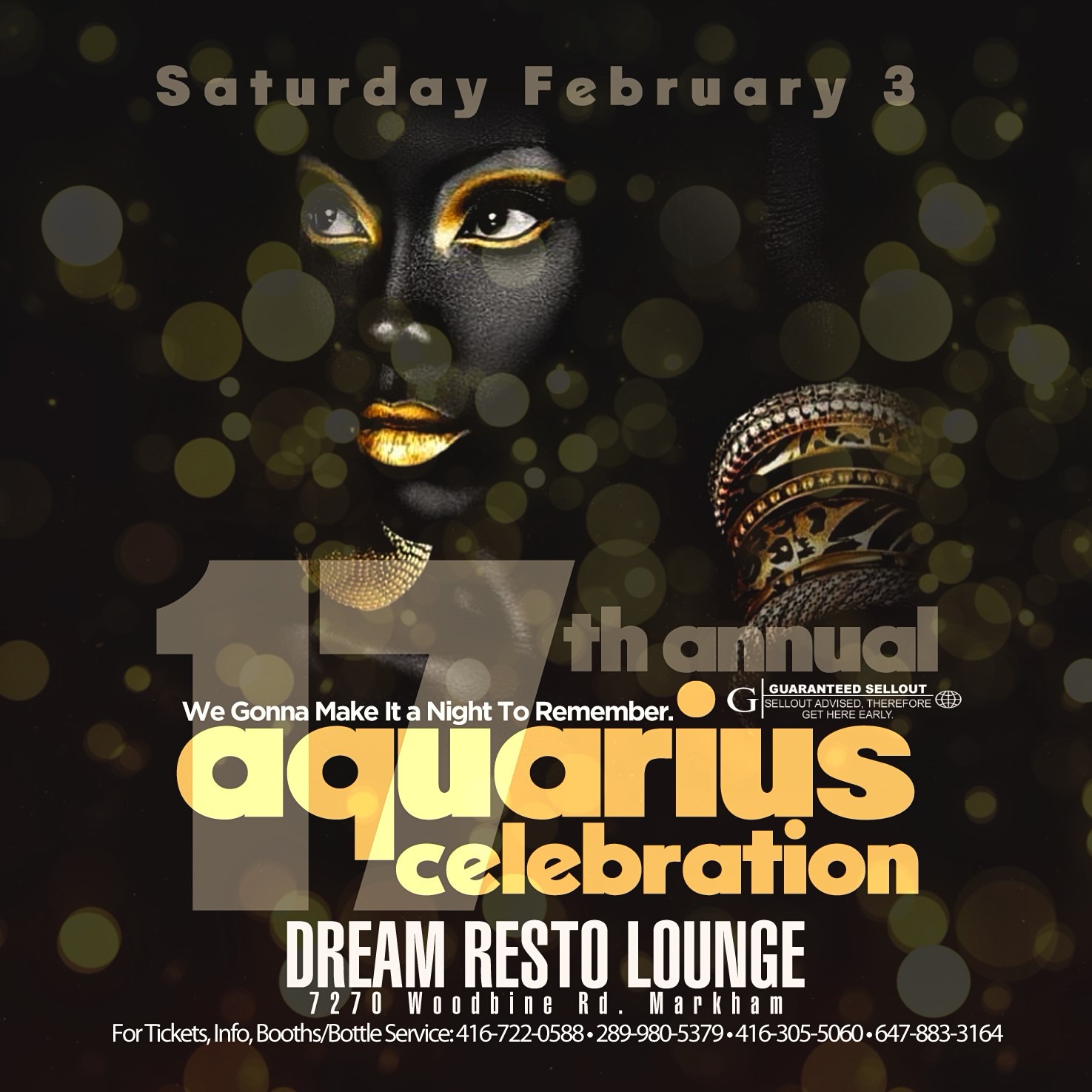 THE 17TH ANNUAL AQUARIUS BIRTHDAY CELEBRATION