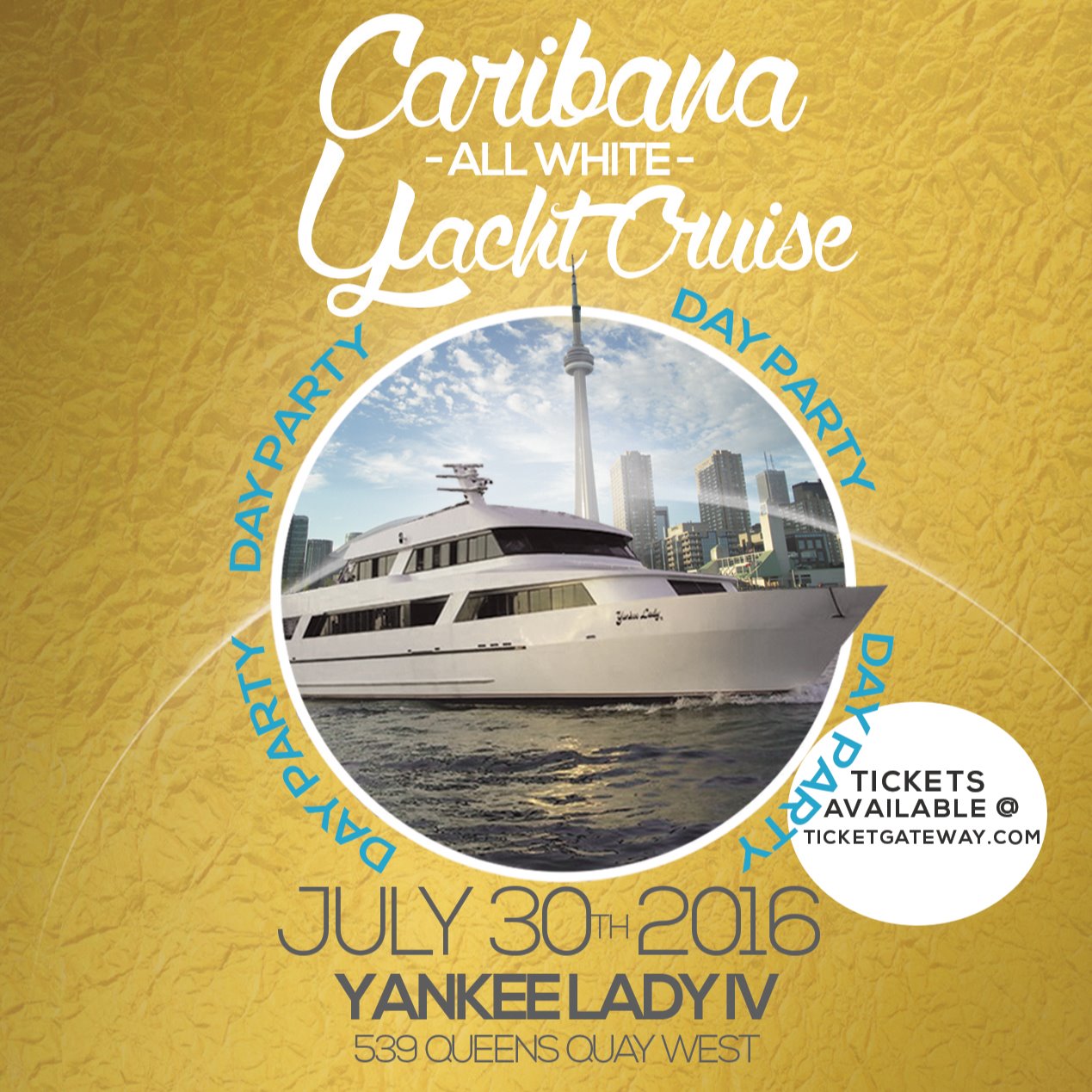 Caribana All White Yacht Cruise (Day Party)