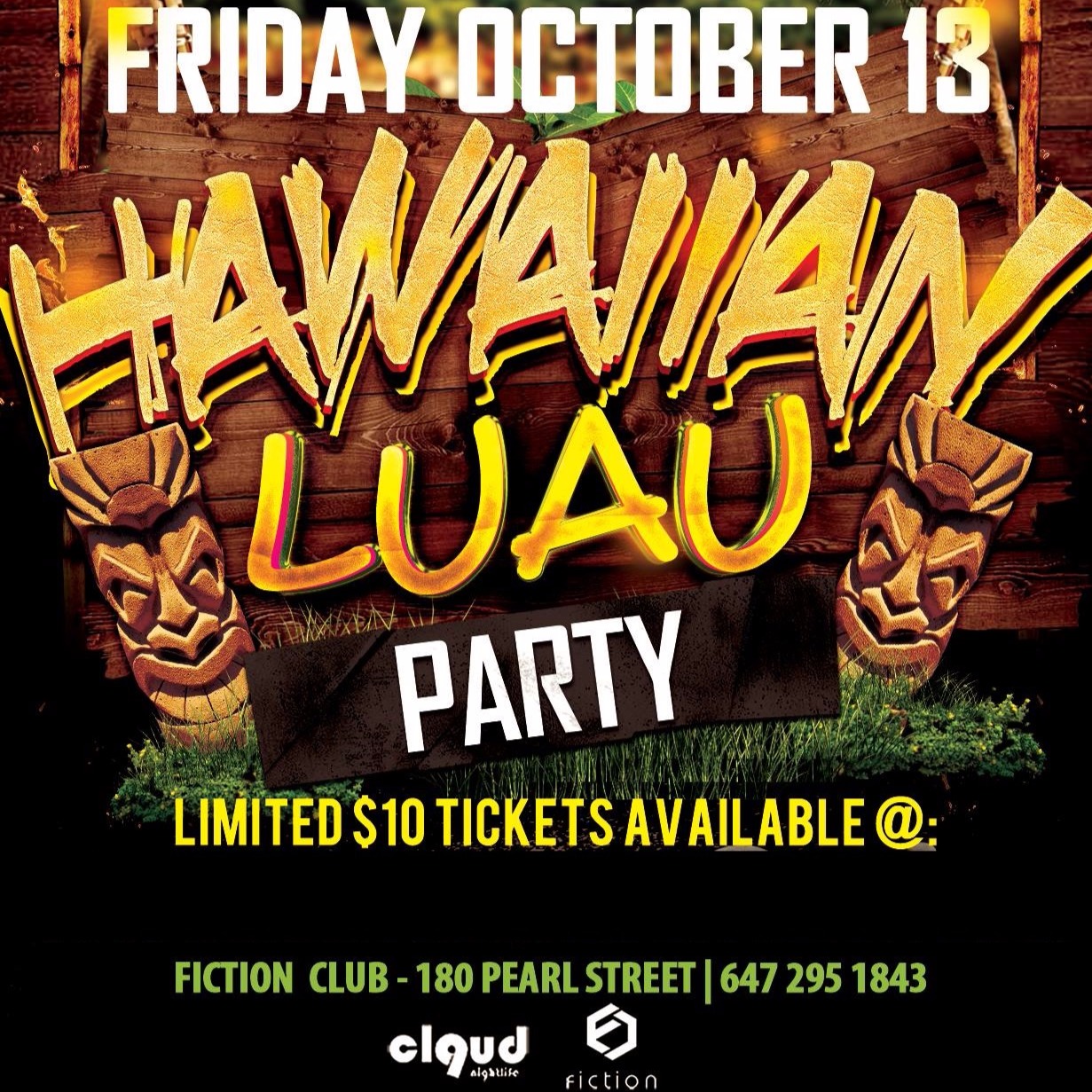 Hawaiian Luau Party @ Fiction // Fri Oct 13 | 1000+ People