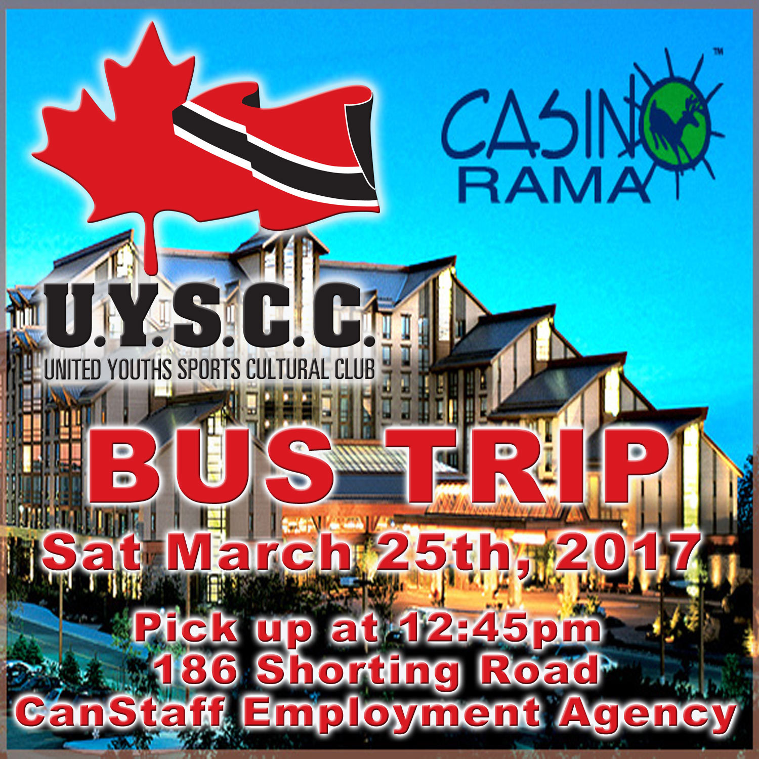 U.Y.S.C.C. Casino Bus Trip - Casino Rama