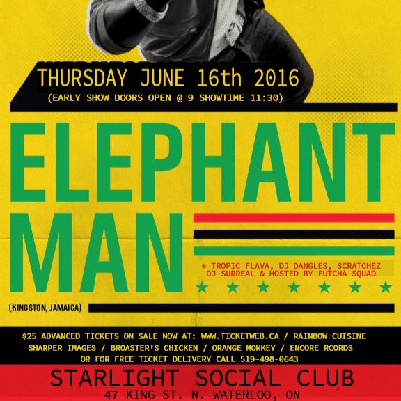 ELEPHANT MAN LIVE IN CONCERT