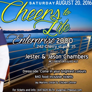 Cheers To Life, Jay Martin & Rflavours boat cruise 