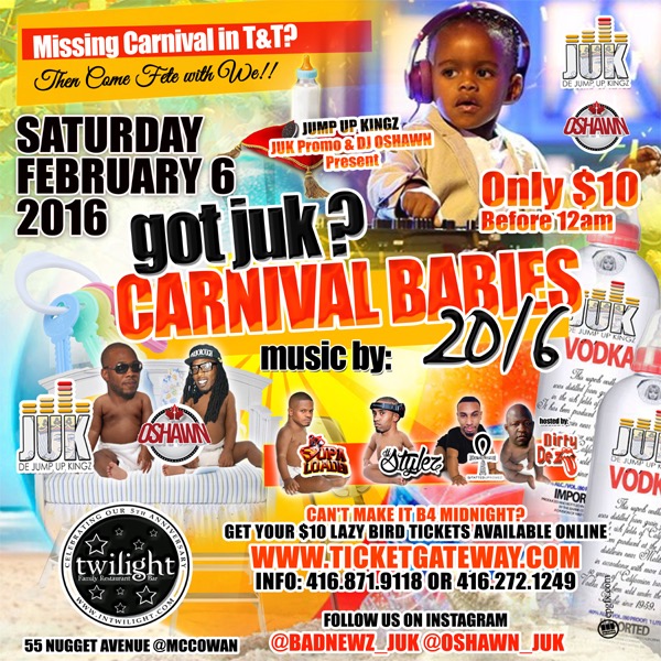 Got JUK? Carnival Babies 2016