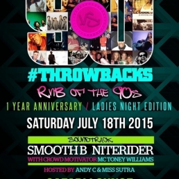 Reminisce vs Throwbacks r&b of the 90s LADIES NIGHT 