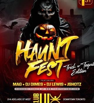 Haunt Fest | Trick Or Tequila Edition | Nov 1st | Club Lux