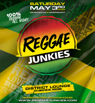 Reggae Junkies - Saturday May 3rd, 2025 