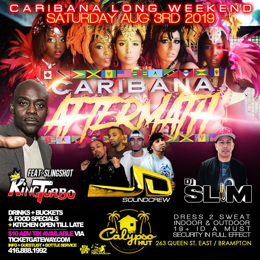 CARIBANA AFTERMATH 2019 Brampton | Tikets @CALYPSO HUT