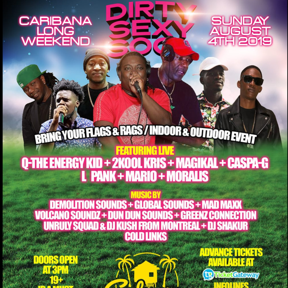 CARIBANA SUNDAY DIRTY SEXY SOCA DAY TIME FETE@ CALYPSO HUT (BRAMPTON)