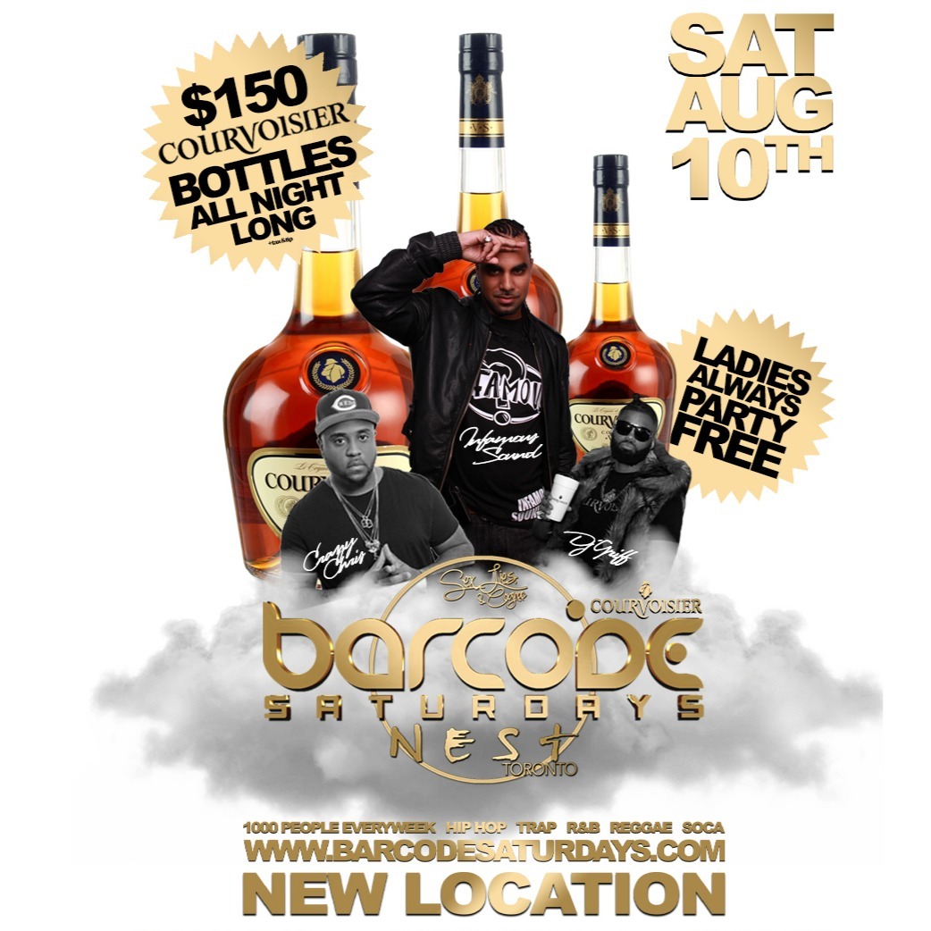 BARCODE SATURDAYS $150 COURVOISIER PARTY