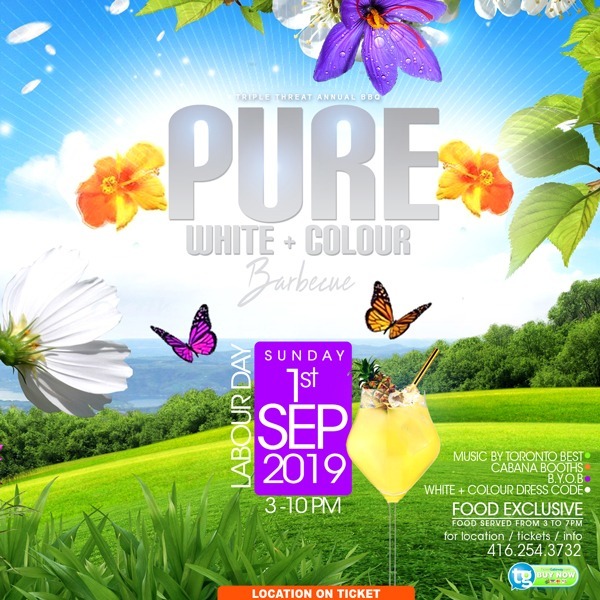 PURE WHITE DAY PARTY - SEP 1ST TORONTO