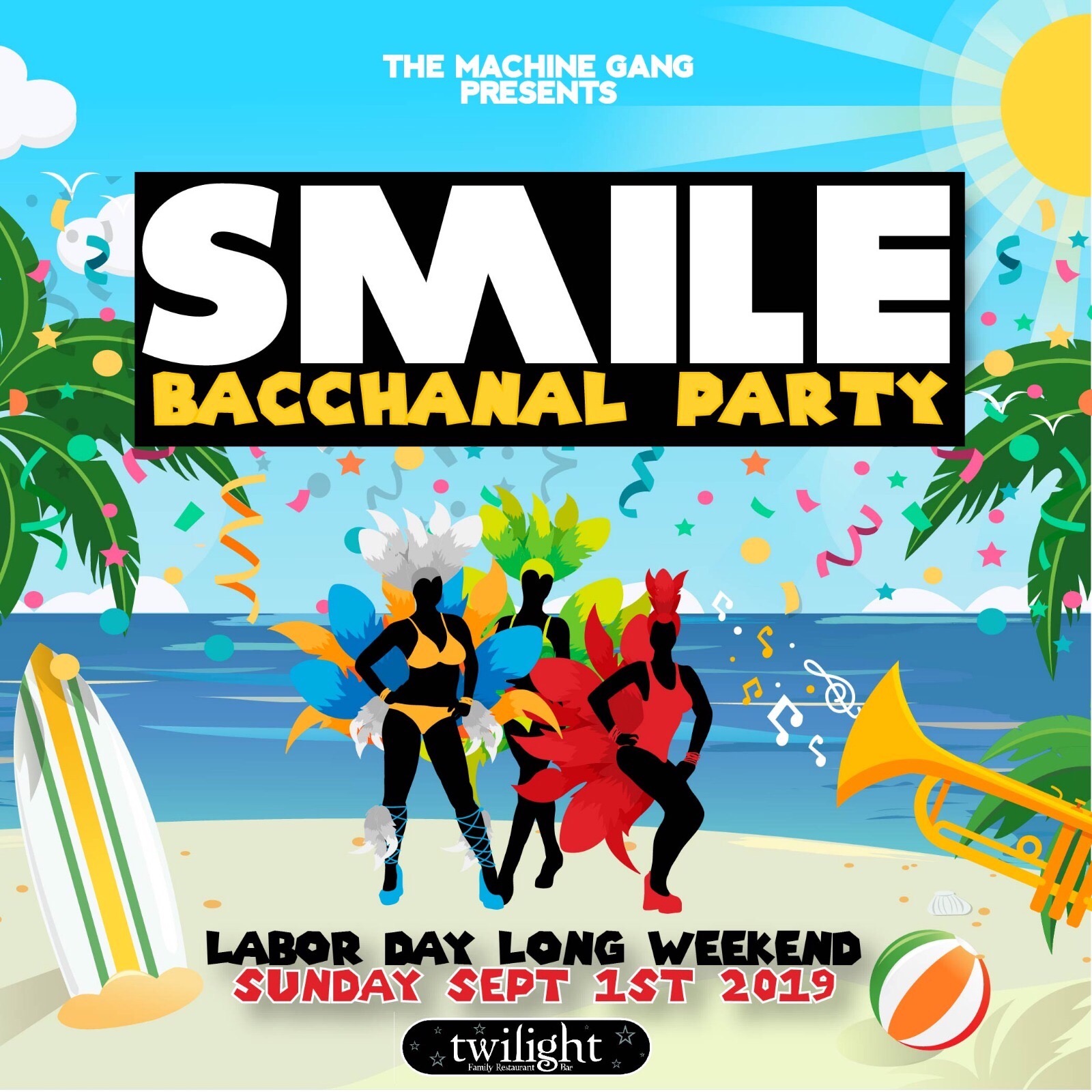 SMiLE 2019 - BACCHANAL PARTY - LONG WEEKEND SUNDAY