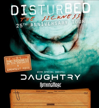 Disturbed, Daughtry & Nothing More | Tickets 